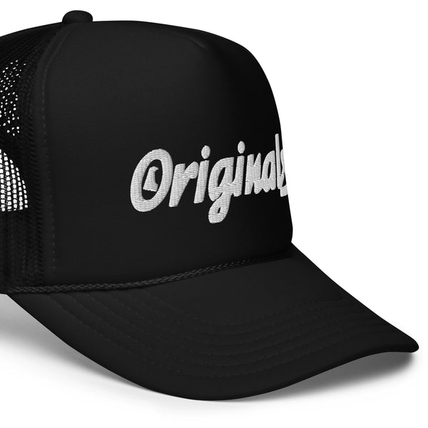 DE Originals Vintage Script Foam trucker hat