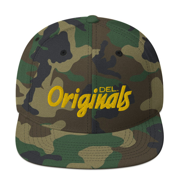 DEL. Originals 90's script Snapback Hat