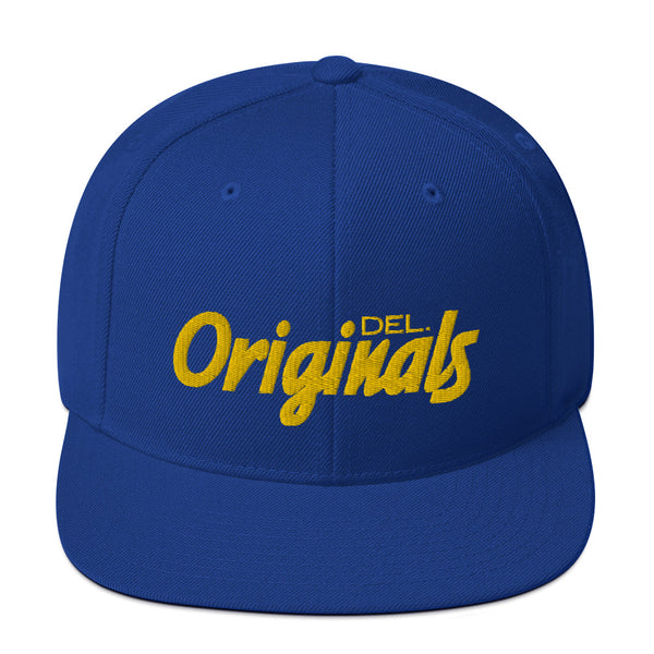DEL. Originals 90's script Snapback Hat