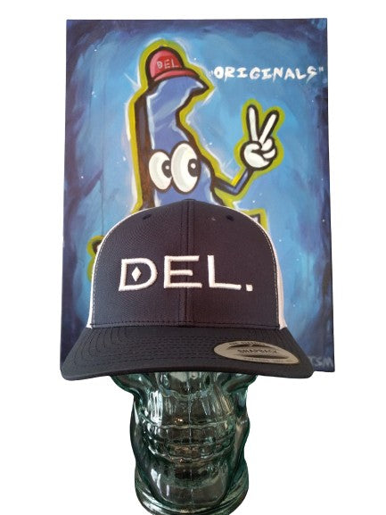 DEL. Trucker Hat (Navy/White)