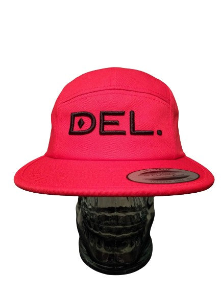 DEL. 5 Panel Hat (Red)