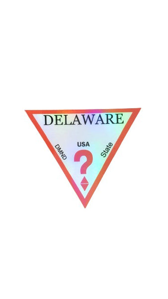 Delaware Guess Holographic Sticker