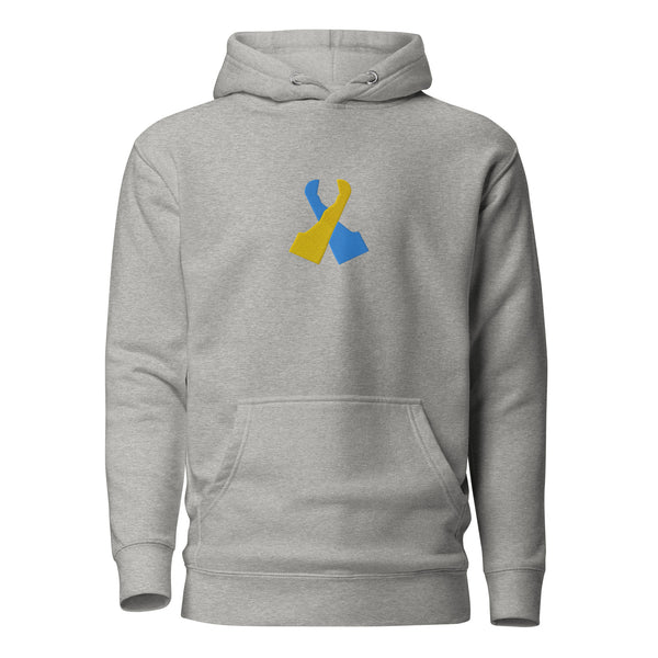 Delaware X Logo Embroidered Hoodie