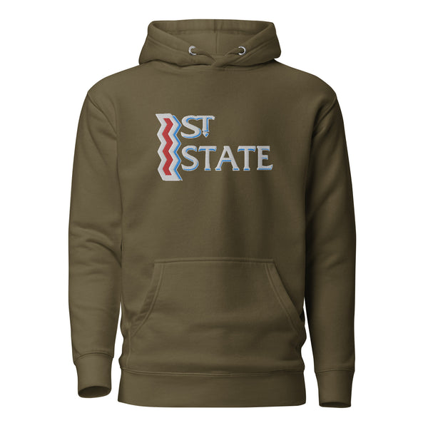 1st State Ides Embroidered Hoodie